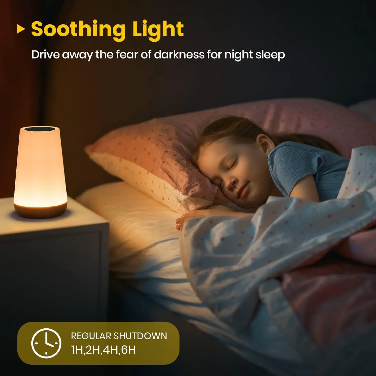 Night light with remote control