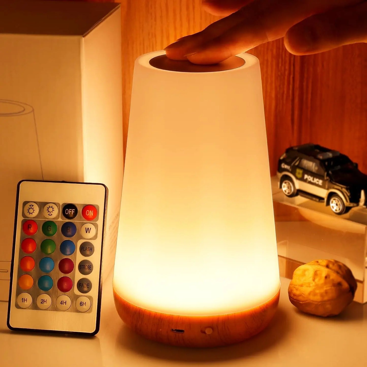 Night light with remote control